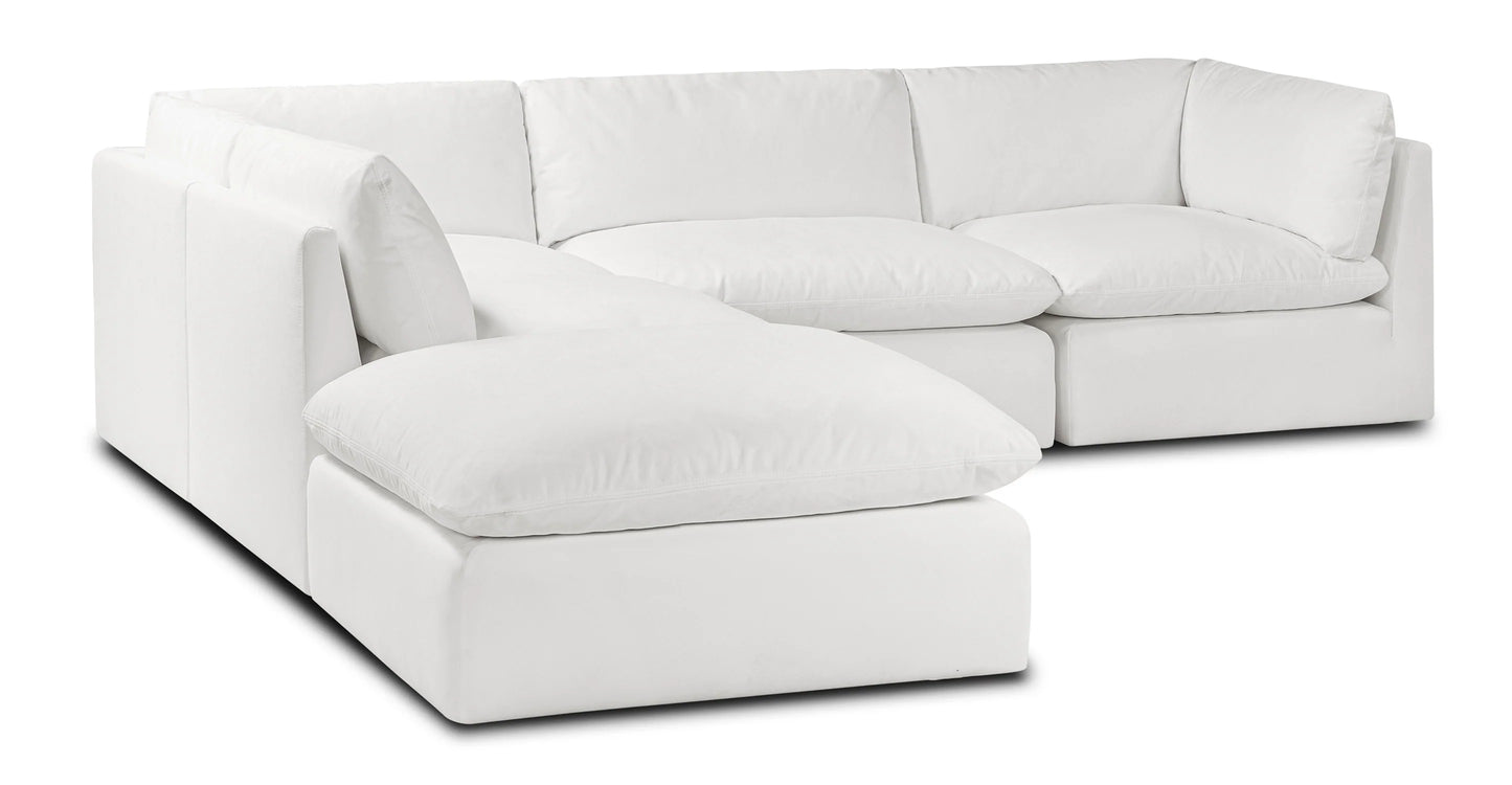 Fluffy Modular 4 Piece + Ottoman