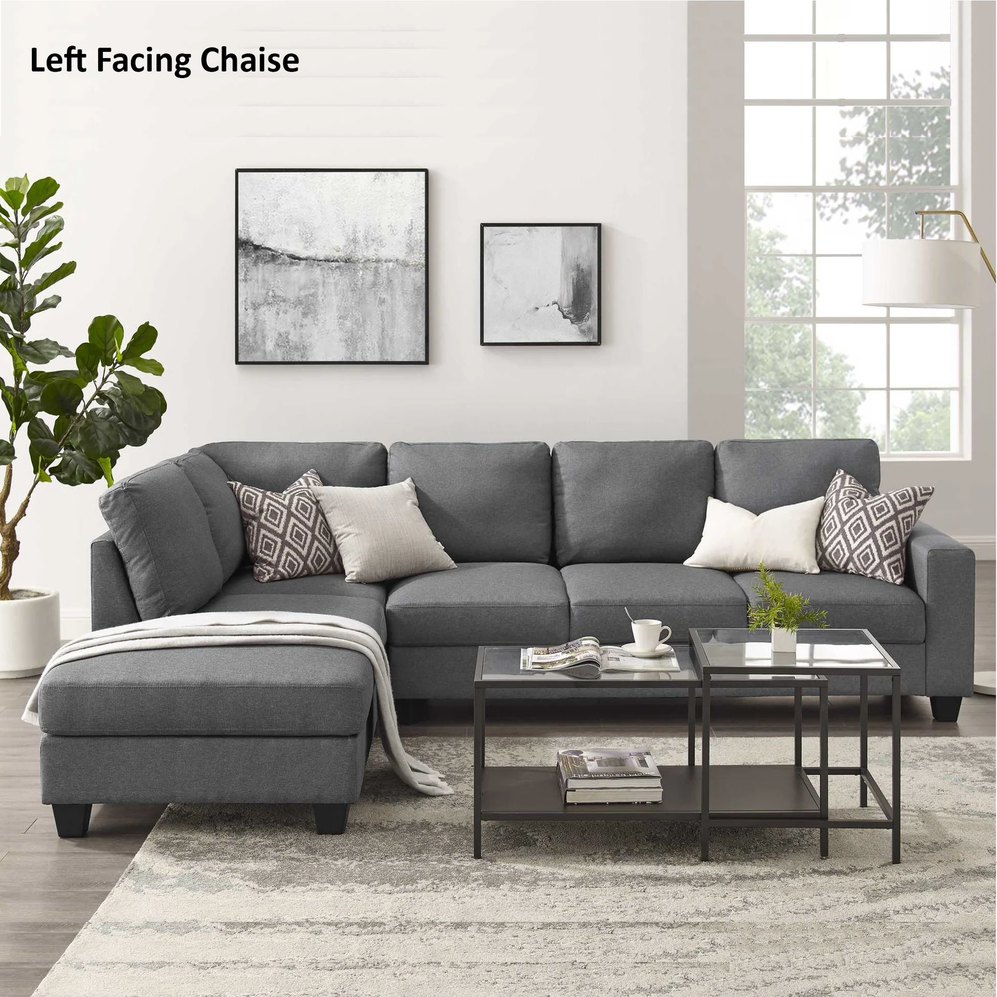 Preston | 6 Seater Sofa with Chaise