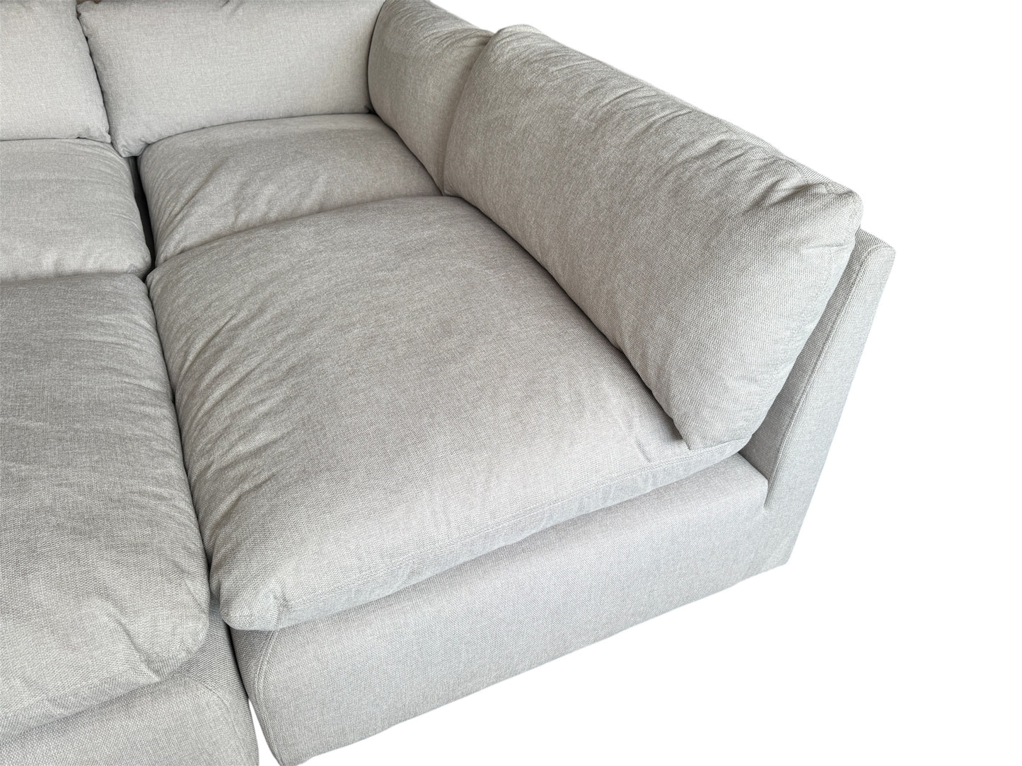 Fluffy Modular 4 Piece + Ottoman