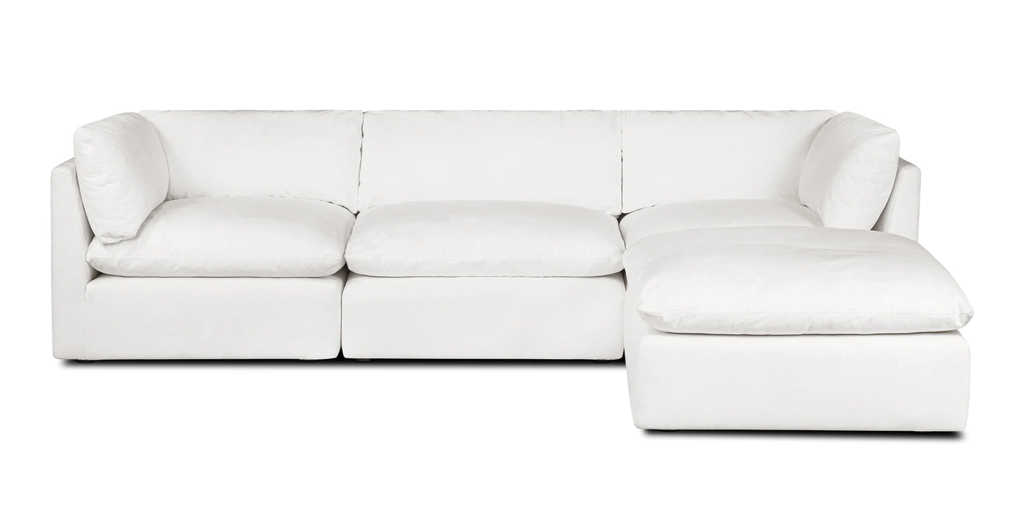 Fluffy Modular 3 Piece + Ottoman