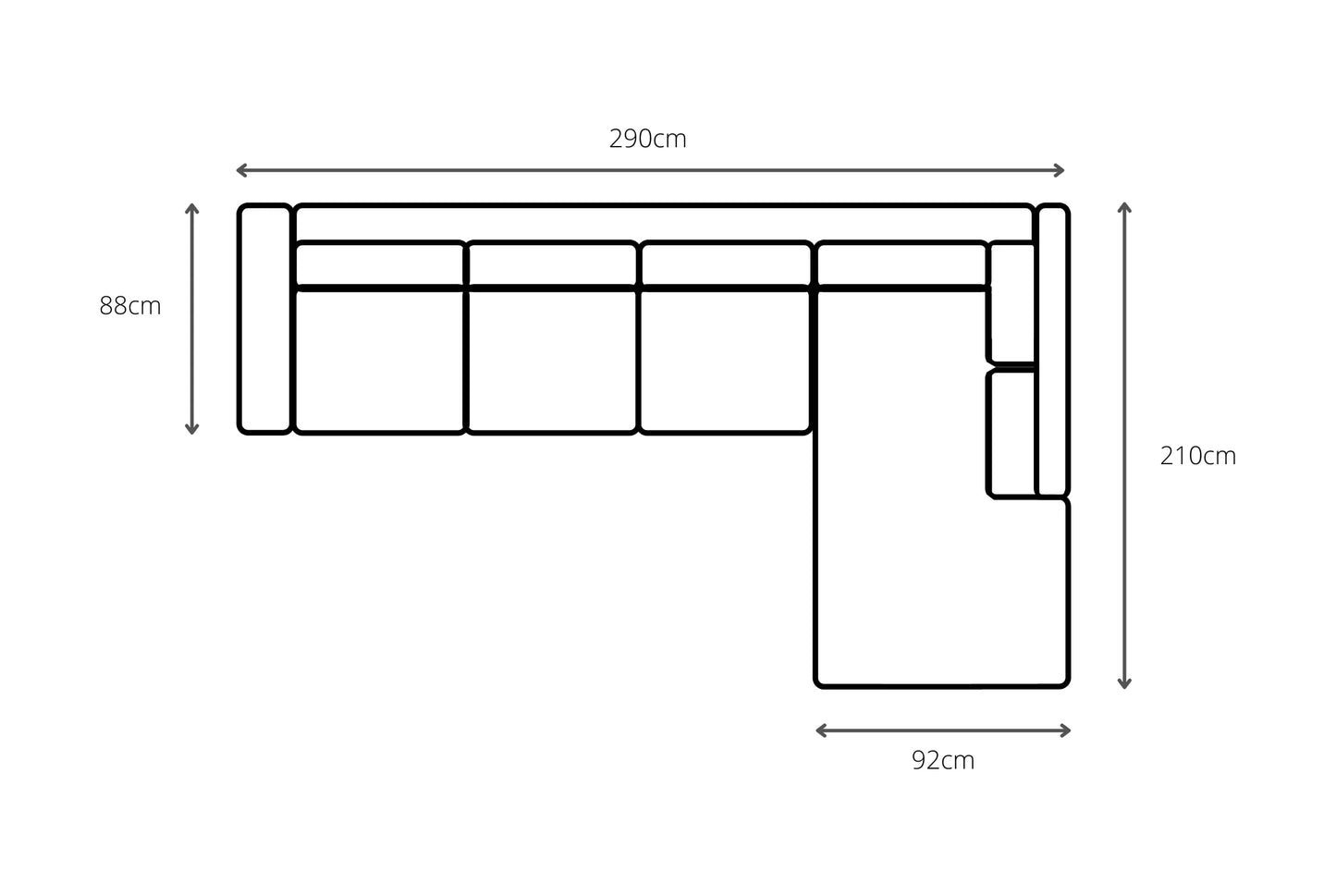 Preston | 6 Seater Sofa with Chaise