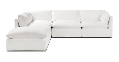 Fluffy Modular 4 Piece + Ottoman