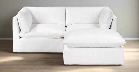 Fluffy Modular 2 Piece + Ottoman