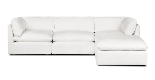 Fluffy Modular 3 Piece + Ottoman