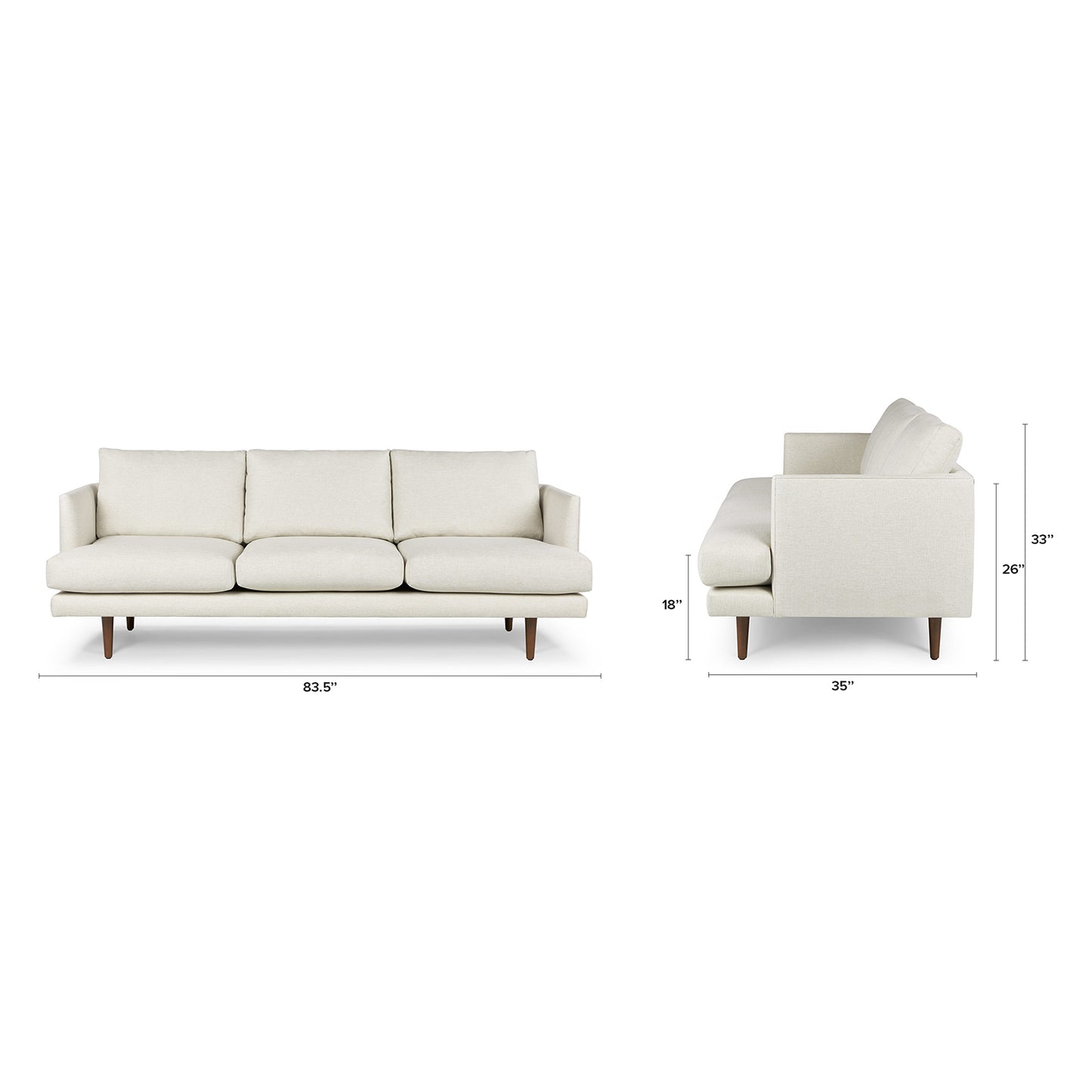 Hubert 3 Seater Sofa